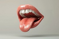 Mouth tongue medication person.