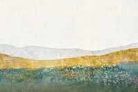 Flower field border backgrounds landscape abstract.