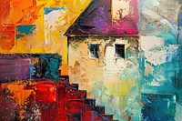 A urban house painting art .