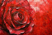 Red rose painting art blossom.