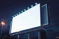 Blank curved led screen mockup billboard advertisement.