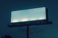 Blank long billboard mockup advertisement scoreboard.