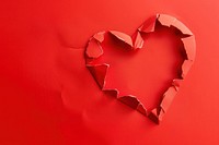 Heart broken torn paper backgrounds shape red.