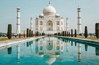 Taj Mahal in India architecture taj mahal landmark.