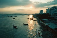 Pattaya in Thailand transportation architecture waterfront.