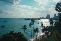 Pattaya Thailand transportation architecture cityscape.