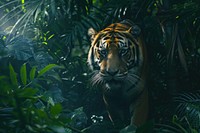 Animal in jungle vegetation rainforest outdoors.