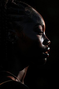 Portrait photo of a black girl photography person female.