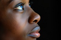 Portrait photo of a black girl person female human.