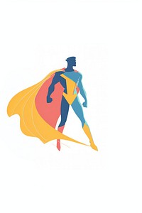 Superhero flat illustration art illustrated clothing.