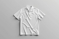 White blank polo shirt mockup clothing apparel t-shirt.