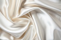 Metallic pearly white silk.