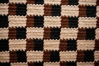 Checkered pattern knitted wool clothing knitwear apparel.