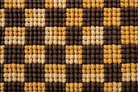 Checkered pattern knitted wool woven rug home decor.