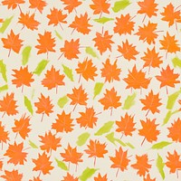 Chubby maple leaves pattern plant paper.