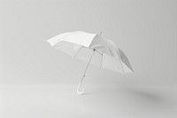 White umbrella mockup canopy.