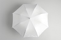 Blank white umbrella mockup canopy.