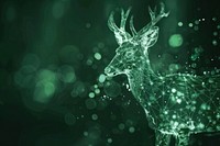 Digital abstract background animal green accessories.