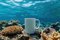 Nature mug sea underwater.