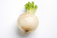 A turnip vegetable plant food.