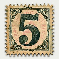 Stamp alphabet number 5 font text currency.