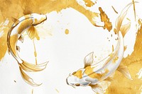 Koi fish border frame backgrounds drawing animal.