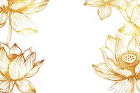 Lotus border frame backgrounds pattern drawing.