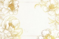 Peony border frame backgrounds pattern drawing.