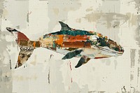 Art painting animal fish.