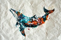 Paper art painting animal.