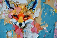 Fox art painting animal.