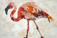 Flamingo art animal bird.