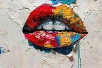 Lips art creativity lipstick.