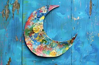 Moon art text creativity.