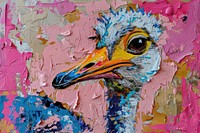 Ostrich art painting ostrich.