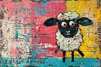 Sheep art painting sheep.