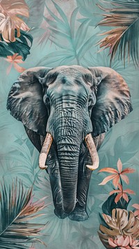 Wallpaper Elephant elephant wildlife animal.