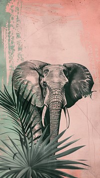 Wallpaper Elephant elephant wildlife drawing.