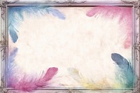 Vintage frame of feathers backgrounds painting lightweight.