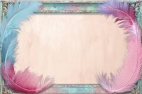 Vintage frame of feathers backgrounds lightweight softness.