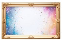 Vintage frame of glitter backgrounds painting white background.