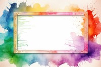 Vintage frame of rainbow backgrounds painting paper.