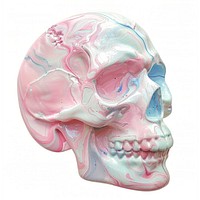 Acrylic pouring skull white background accessories accessory.