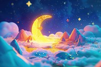 Cute moon background astronomy outdoors nature.