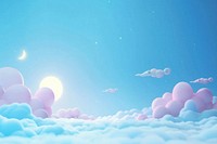 Cute blue sky background backgrounds outdoors nature.