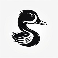 Duck animal bird logo.