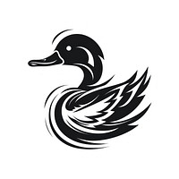 Duck animal bird logo.
