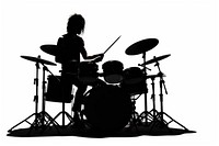 Rock drummer silhouette clip art drums percussion musician.
