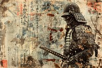 Samurai ephemera border backgrounds art architecture.