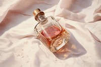 Close up on pale a cosmetic product cosmetics perfume bottle.